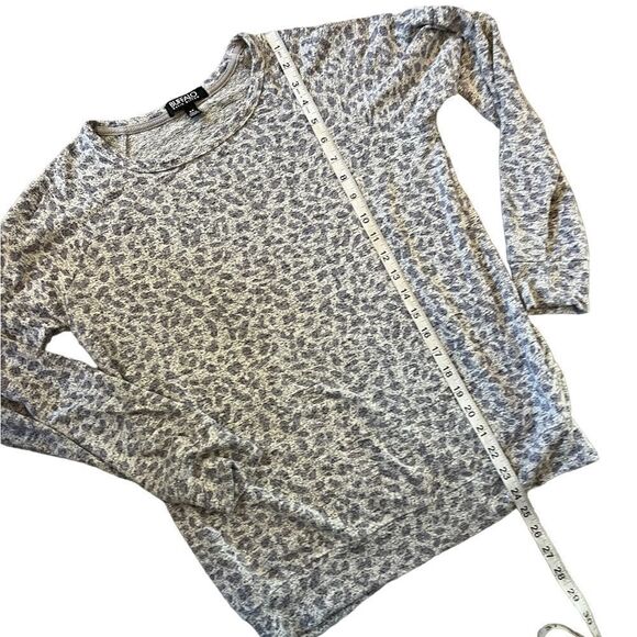 BUFFALO Grey & Purple Leopard Print Long Sleeve Crew Neck Casual Knit Top S - Picture 5 of 8